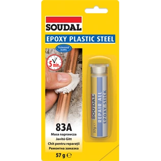 Soudal 83A Epoxy Plastic Steel ragasztó 57gr
